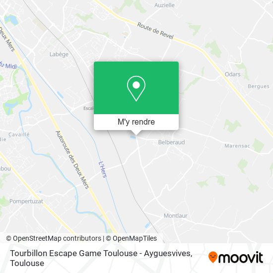 Tourbillon Escape Game Toulouse - Ayguesvives plan