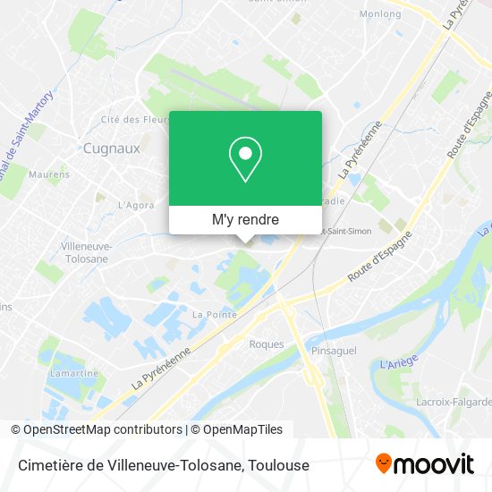 Cimetière de Villeneuve-Tolosane plan