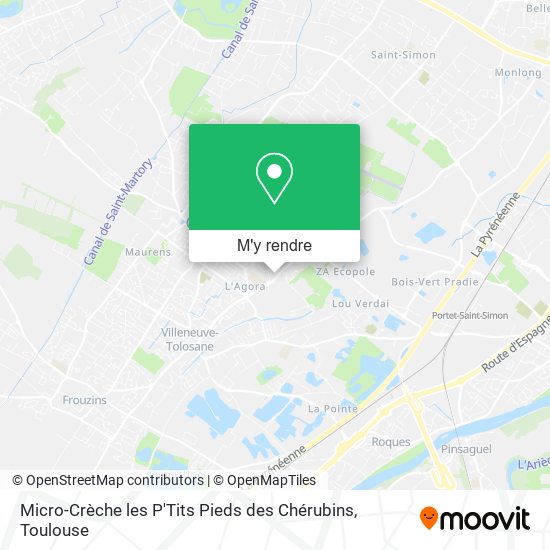 Micro-Crèche les P'Tits Pieds des Chérubins plan