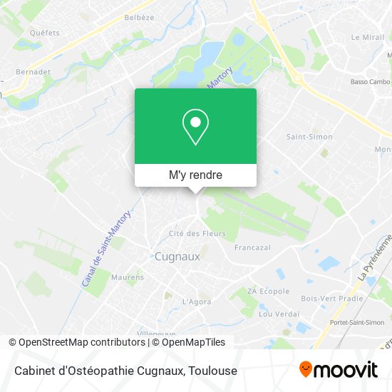 Cabinet d'Ostéopathie Cugnaux plan