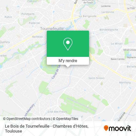 Le Bois de Tournefeuille - Chambres d'Hôtes plan