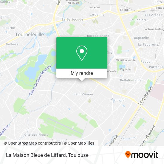 La Maison Bleue de Liffard plan