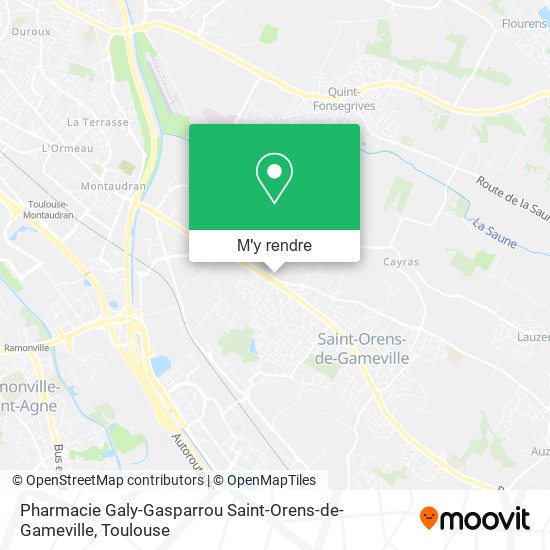 Pharmacie Galy-Gasparrou Saint-Orens-de-Gameville plan