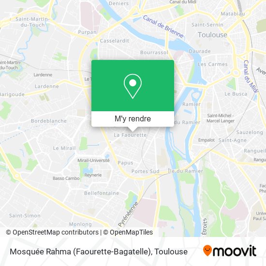 Mosquée Rahma (Faourette-Bagatelle) plan