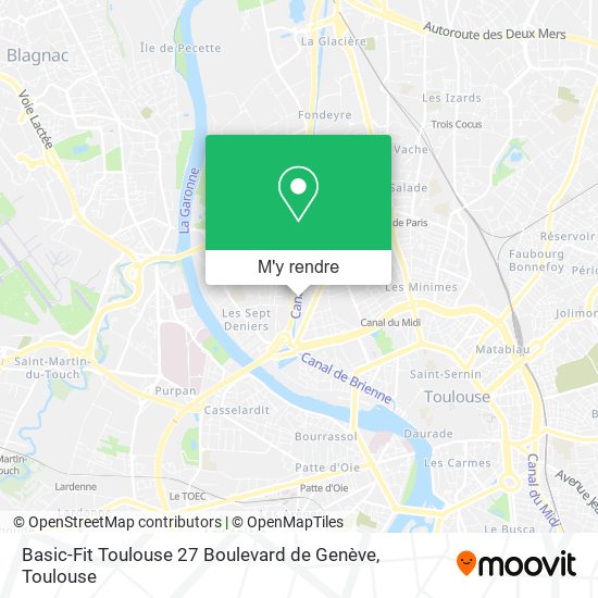 Basic-Fit Toulouse 27 Boulevard de Genève plan