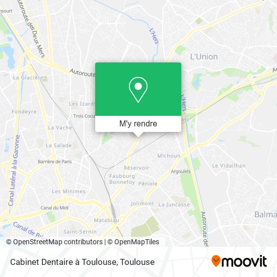 Cabinet Dentaire à Toulouse plan