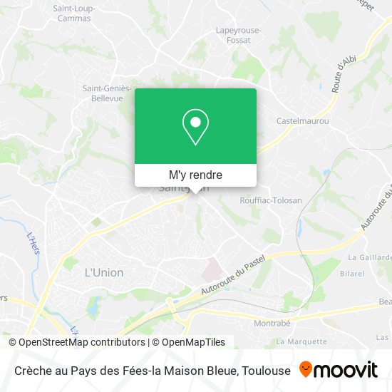 Crèche au Pays des Fées-la Maison Bleue plan