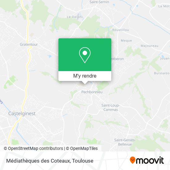 Médiathèques des Coteaux plan