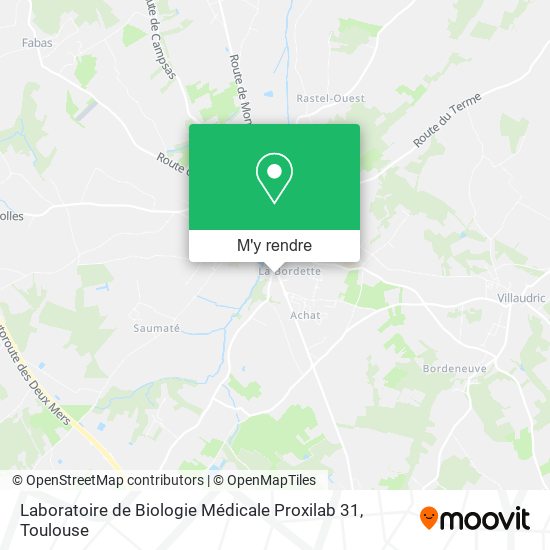 Laboratoire de Biologie Médicale Proxilab 31 plan