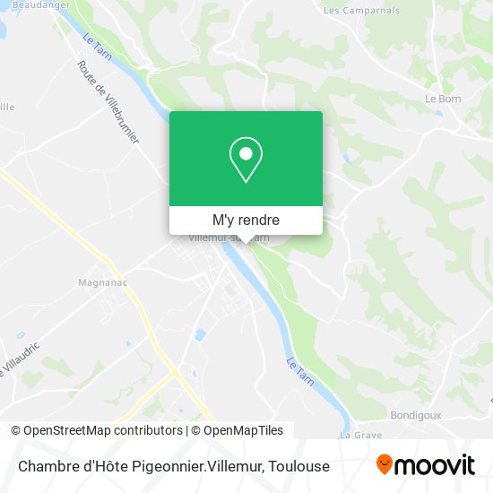 Chambre d'Hôte Pigeonnier.Villemur plan