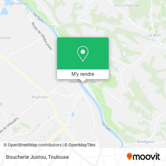 Boucherie Justou plan