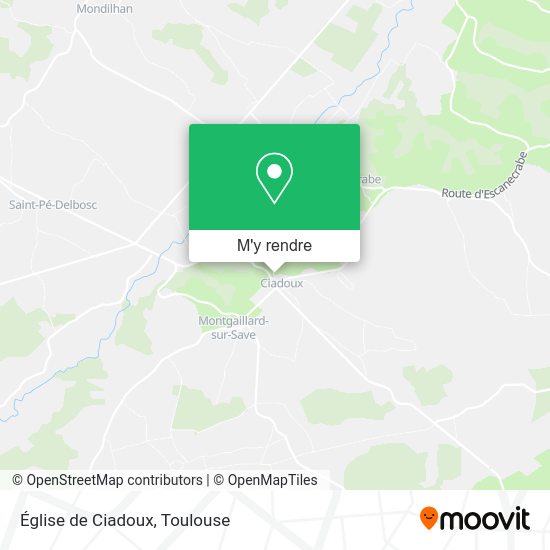 Église de Ciadoux plan