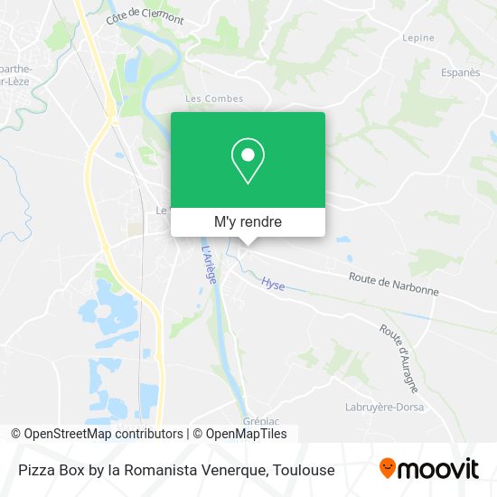 Pizza Box by la Romanista Venerque plan
