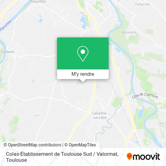 Colas-Établissement de Toulouse Sud / Valormat plan