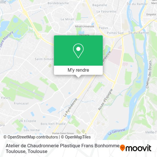 Atelier de Chaudronnerie Plastique Frans Bonhomme Toulouse plan