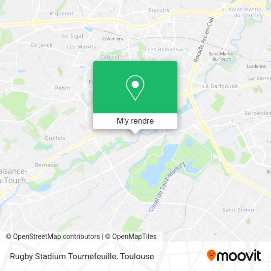 Rugby Stadium Tournefeuille plan
