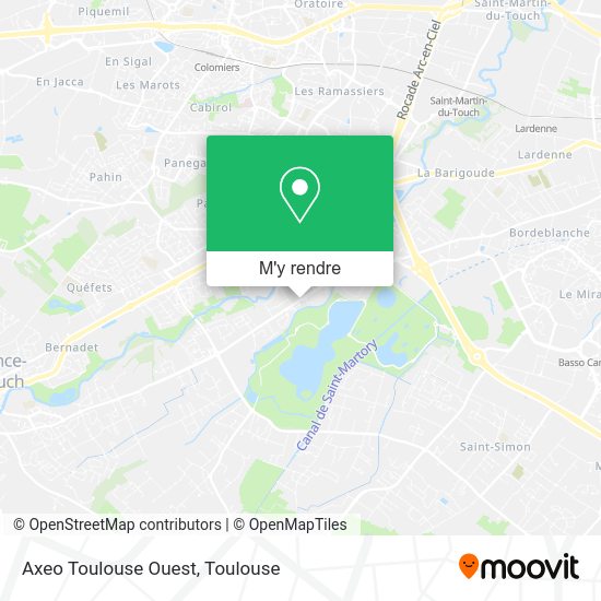 Axeo Toulouse Ouest plan