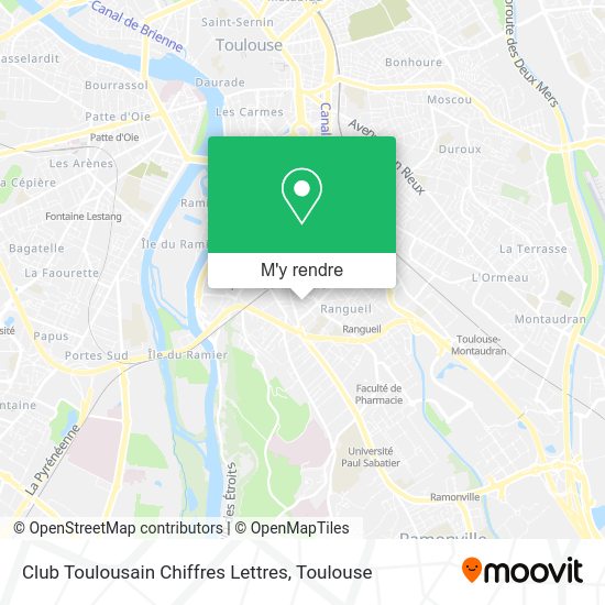 Club Toulousain Chiffres Lettres plan