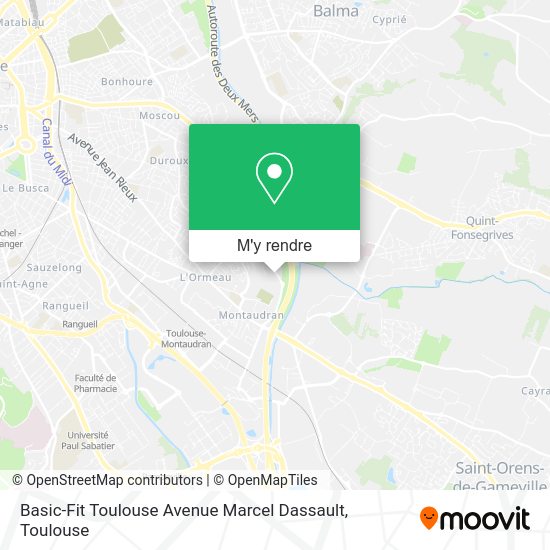 Basic-Fit Toulouse Avenue Marcel Dassault plan