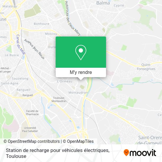 Station de recharge pour véhicules électriques plan