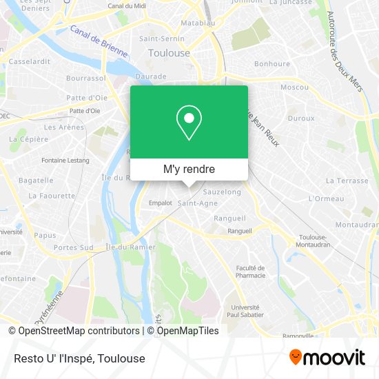 Resto U' l'Inspé plan