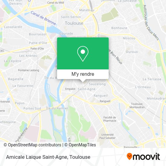 Amicale Laique Saint-Agne plan
