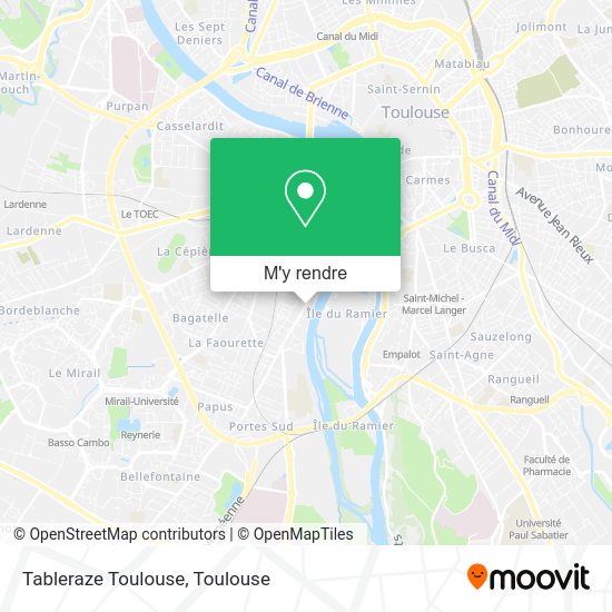 Tableraze Toulouse plan