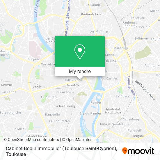 Cabinet Bedin Immobilier (Toulouse Saint-Cyprien) plan