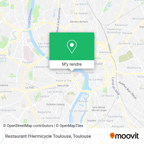Restaurant l'Hermicycle Toulouse plan