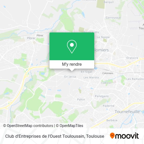 Club d'Entreprises de l'Ouest Toulousain plan