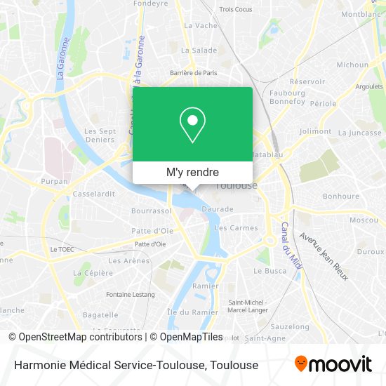 Harmonie Médical Service-Toulouse plan