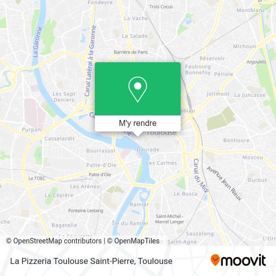 La Pizzeria Toulouse Saint-Pierre plan