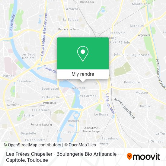 Les Frères Chapelier - Boulangerie Bio Artisanale - Capitole plan