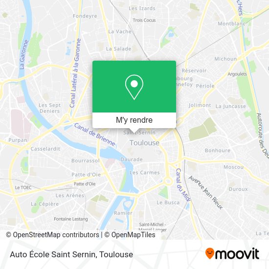 Auto École Saint Sernin plan