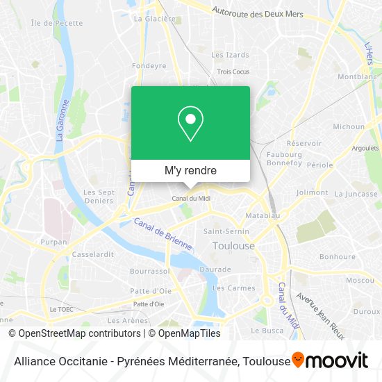 Alliance Occitanie - Pyrénées Méditerranée plan