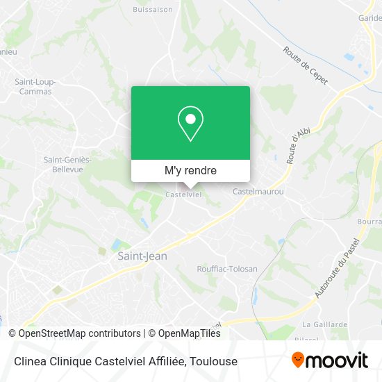 Clinea Clinique Castelviel Affiliée plan
