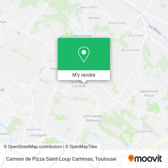 Camion de Pizza Saint-Loup Cammas plan