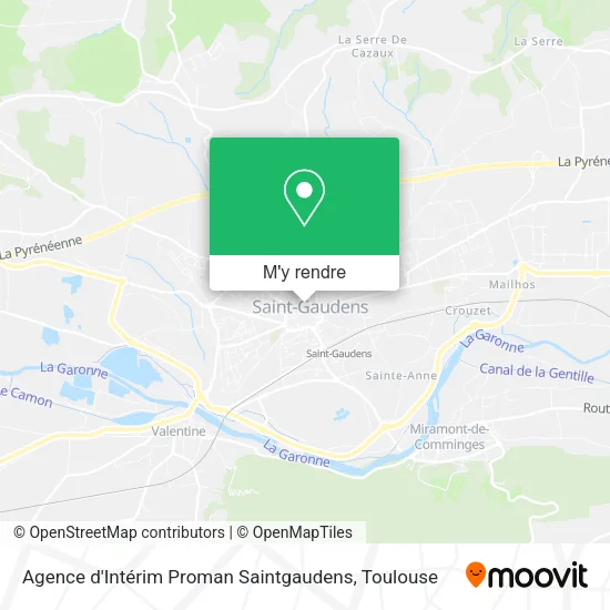 Agence d'Intérim Proman Saintgaudens plan