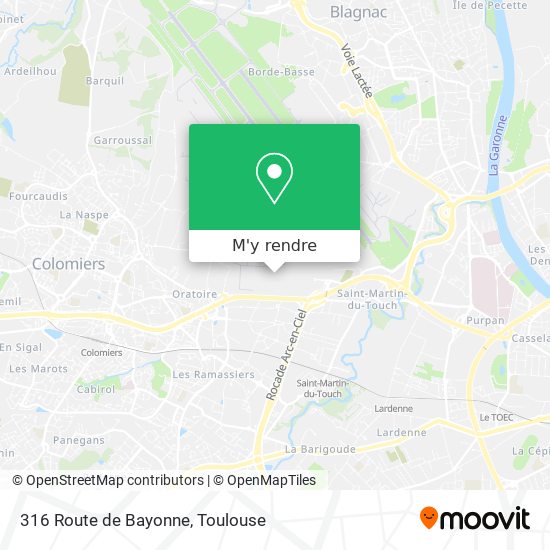 316 Route de Bayonne plan