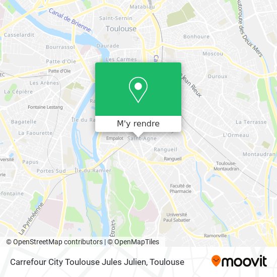 Carrefour City Toulouse Jules Julien plan