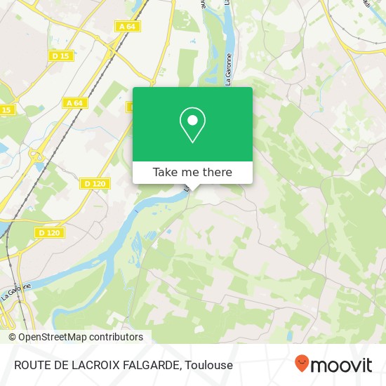 ROUTE DE LACROIX FALGARDE plan