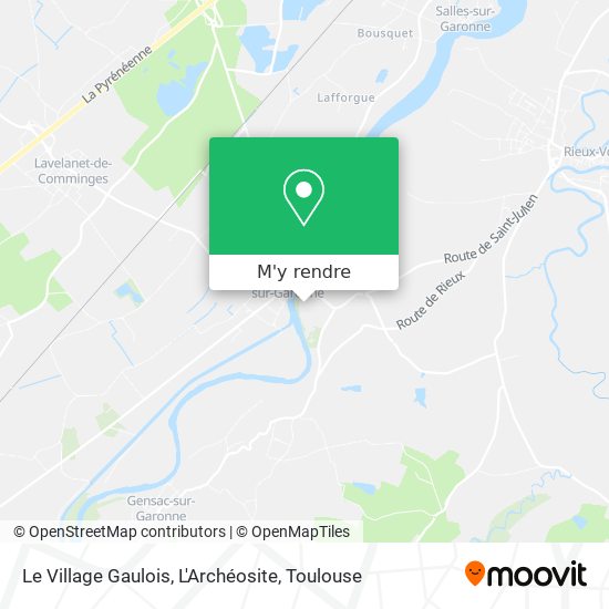 Le Village Gaulois, L'Archéosite plan