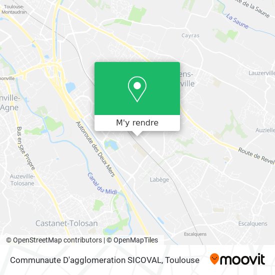 Communaute D'agglomeration SICOVAL plan