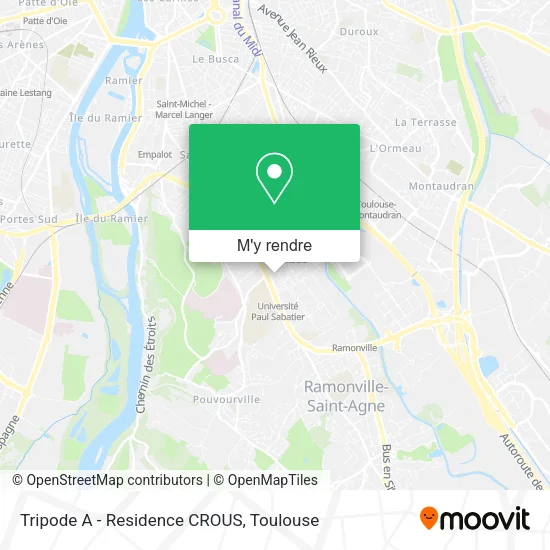 Tripode A - Residence CROUS plan