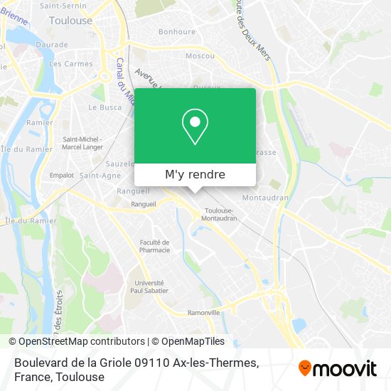 Boulevard de la Griole 09110‎ Ax-les-Thermes, France plan