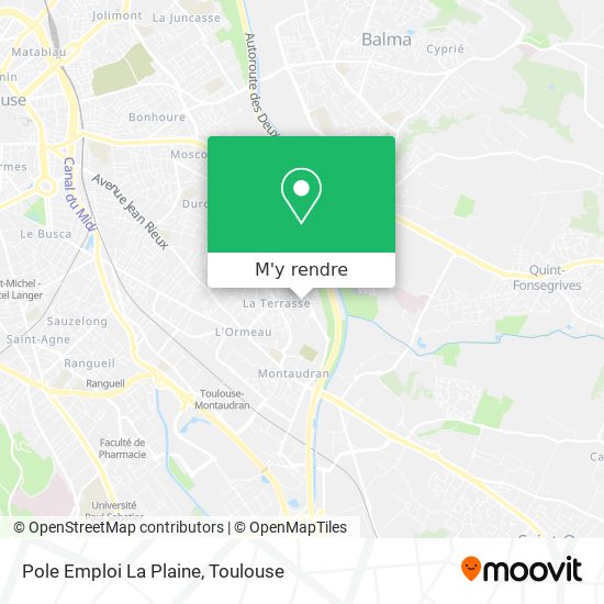 Pole Emploi La Plaine plan