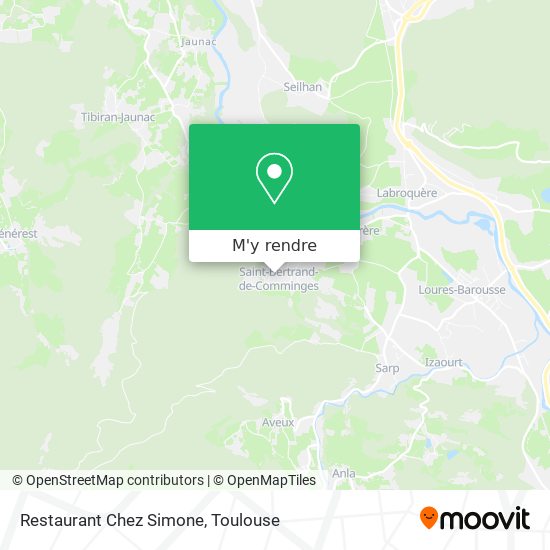 Restaurant Chez Simone plan
