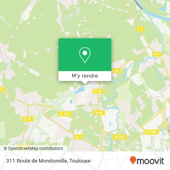 311 Route de Mondonville plan