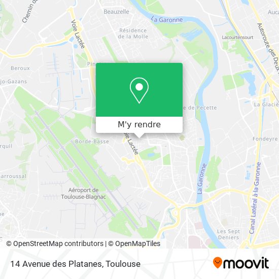 14 Avenue des Platanes plan