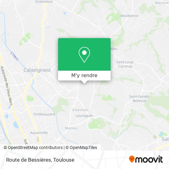 Route de Bessières plan